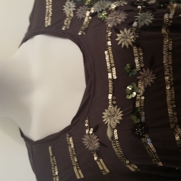 Lori Goldstein Lavish Collection sequin top - Picture 6 of 7